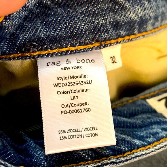 Rag & Bone Low Rise Featherweight Boyfriend Jeans NWT - Picture 4 of 10